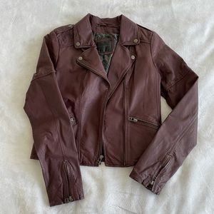 Sanctuary Noir Purple Leather Jacket